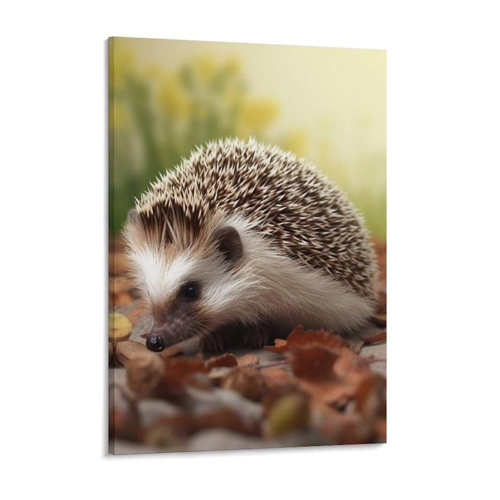 NTVOWPZO Hedgehog Canvas Wall Art for Bedroom 12x16inch Canvas Prints Artwork for Walls Modern Picture Artwork Painting for Living Room Aesthetic Wall Paintings for Bathroom Kitchen Office Decor