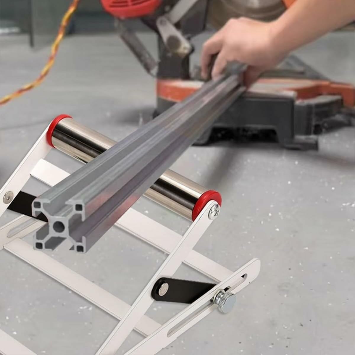2PCS Adjustable Cutting Machine Support Frame Work Support Stand Angle Grinder Holder Cutting Machine Attachments Tool