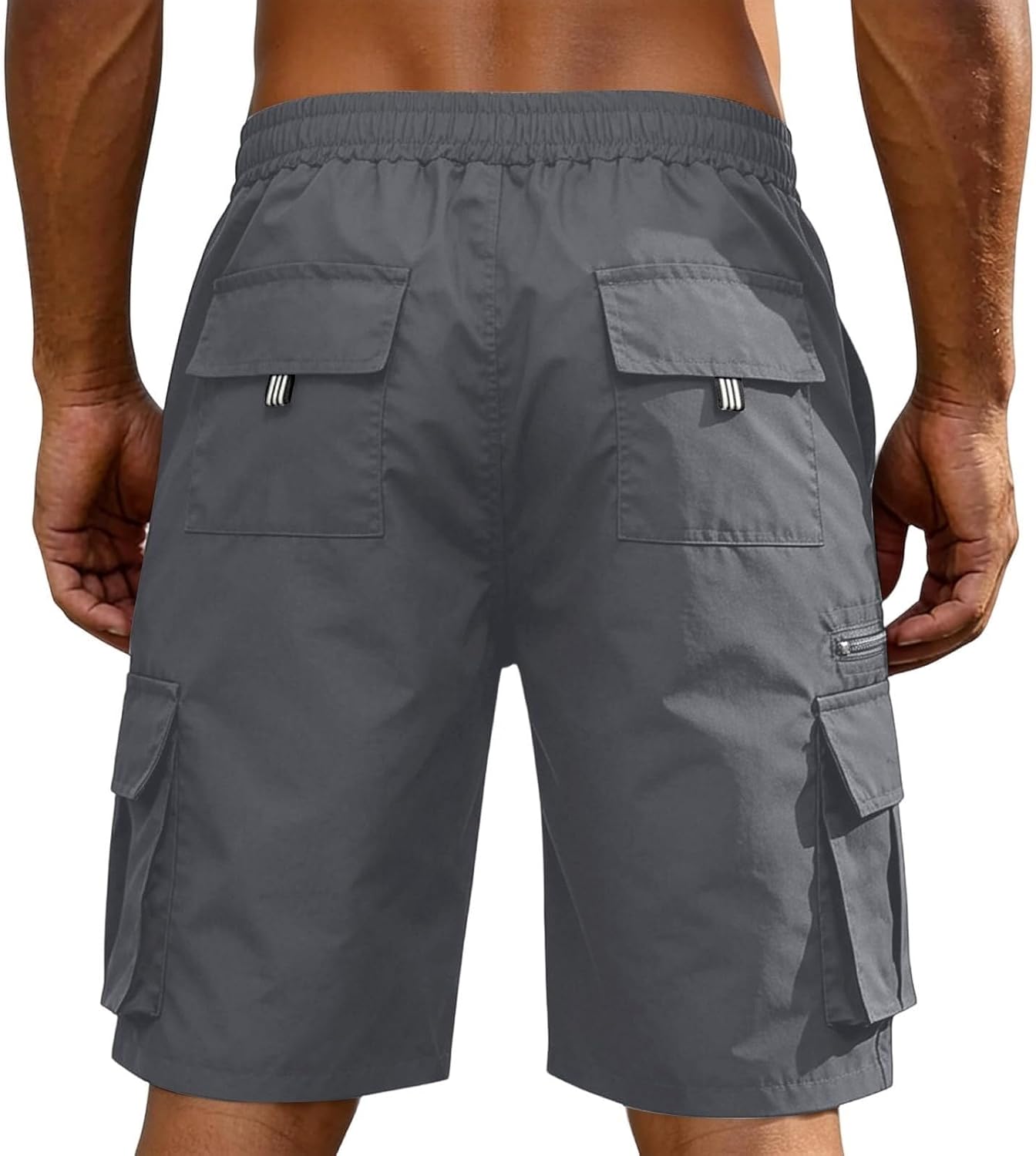 Men’s Quick Dry Cargo Shorts Lightweight Knee-Length Shorts Hiking & Work for Outdoor Sports