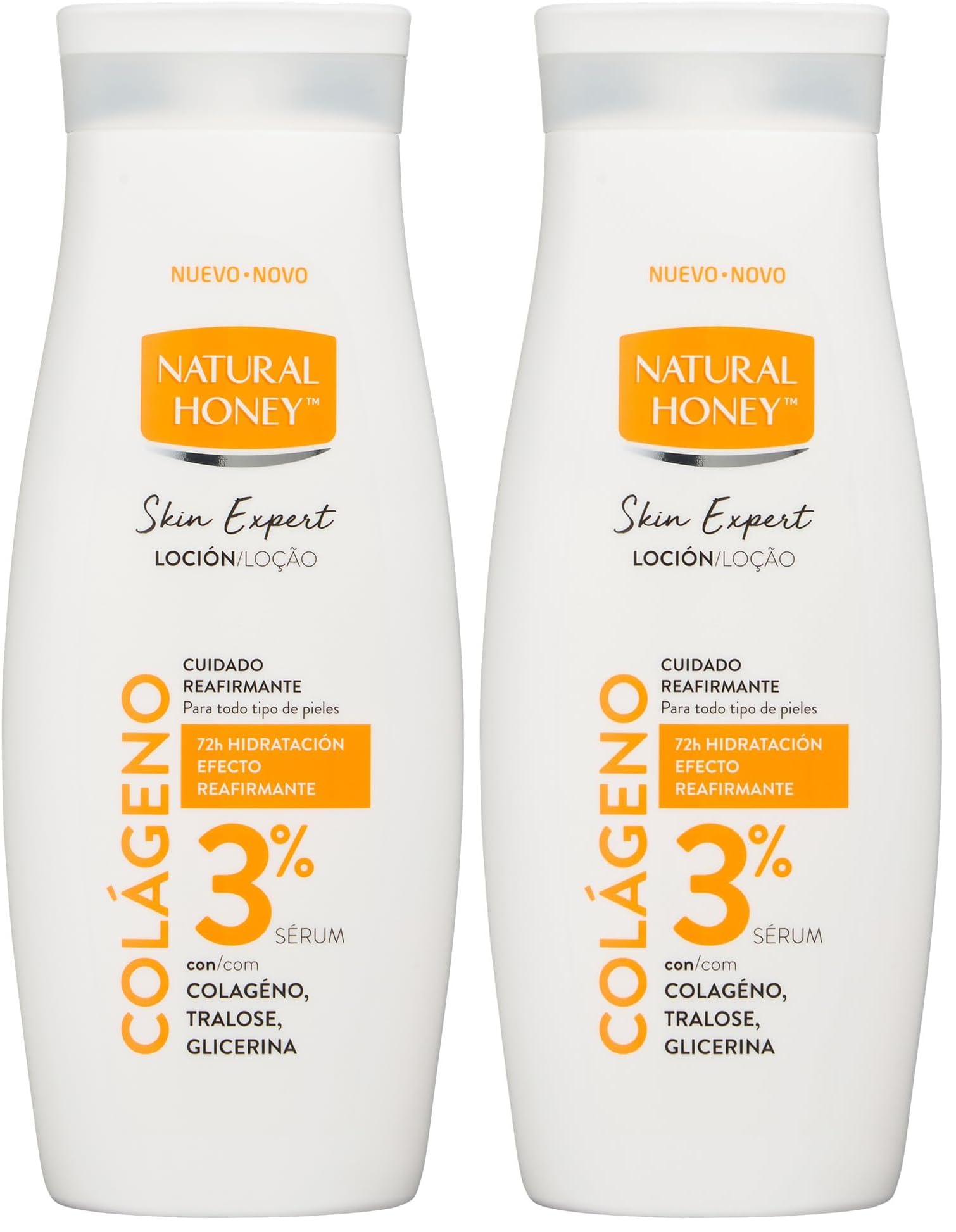 Natural Honey, Skin Expert Loción Corporal con Colágeno, Efecto Reafirmante con 3% de Sérum Activo, 72H de Hidratación Profunda, Textura Ligera, Rápida Absorción, Apto para Todo Tipo de Pieles en oferta en Amazon