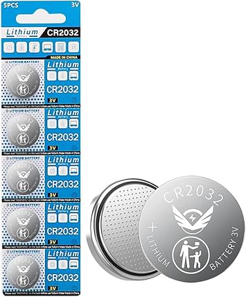 TXY CR2032 Battery 3 Volt Coin & Button Cell Long-Lasting & High Capacity CR2032 Lithium Batteries Pack of 5