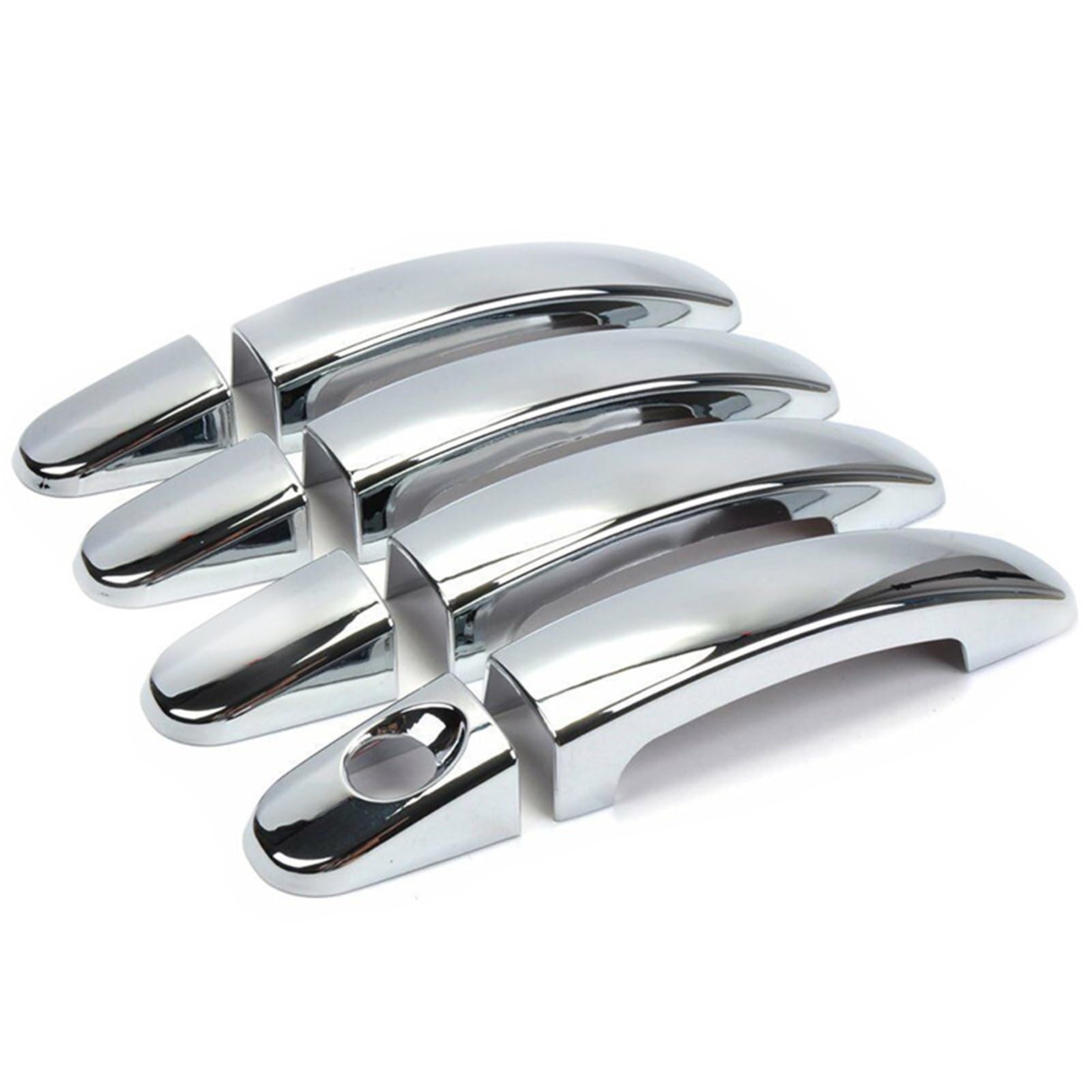 KEDFBTS Handle Trim Shell Compatible with for Focus for MK3 2012 2013 2014 2015 Chrome Door Handle Cover Trim Replacement Car Handle Decorative Shell 8Pc