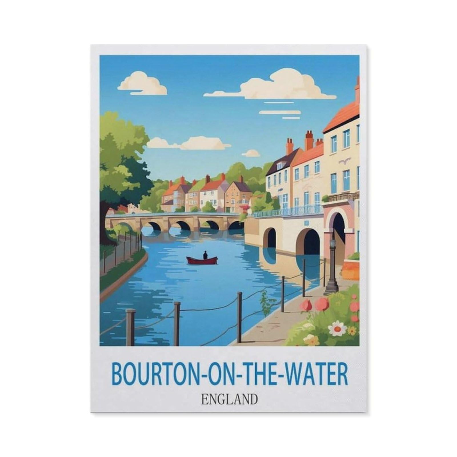 BEAYODKP DIY Diamond Art Kits，Bourton on The Water England（40x50cm）