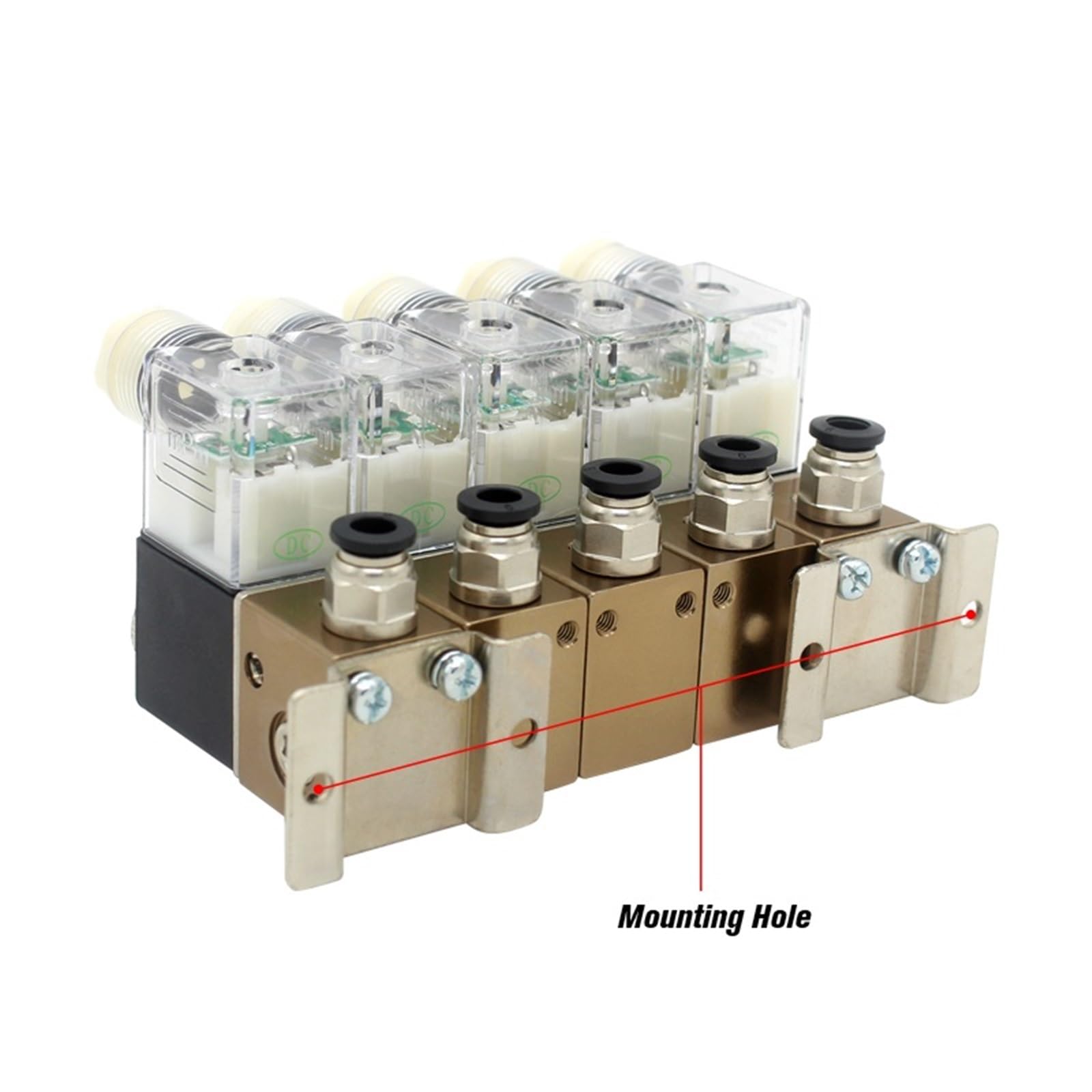 3V1-06 3/2 Way normalnie zamknięty pneumatyczny zawór elektromagnetyczny kombinacja ciśnienia dodatnia i ujemna uniwersalna kontrola ssania 1 szt. (DC24V 6 mm Fittings)