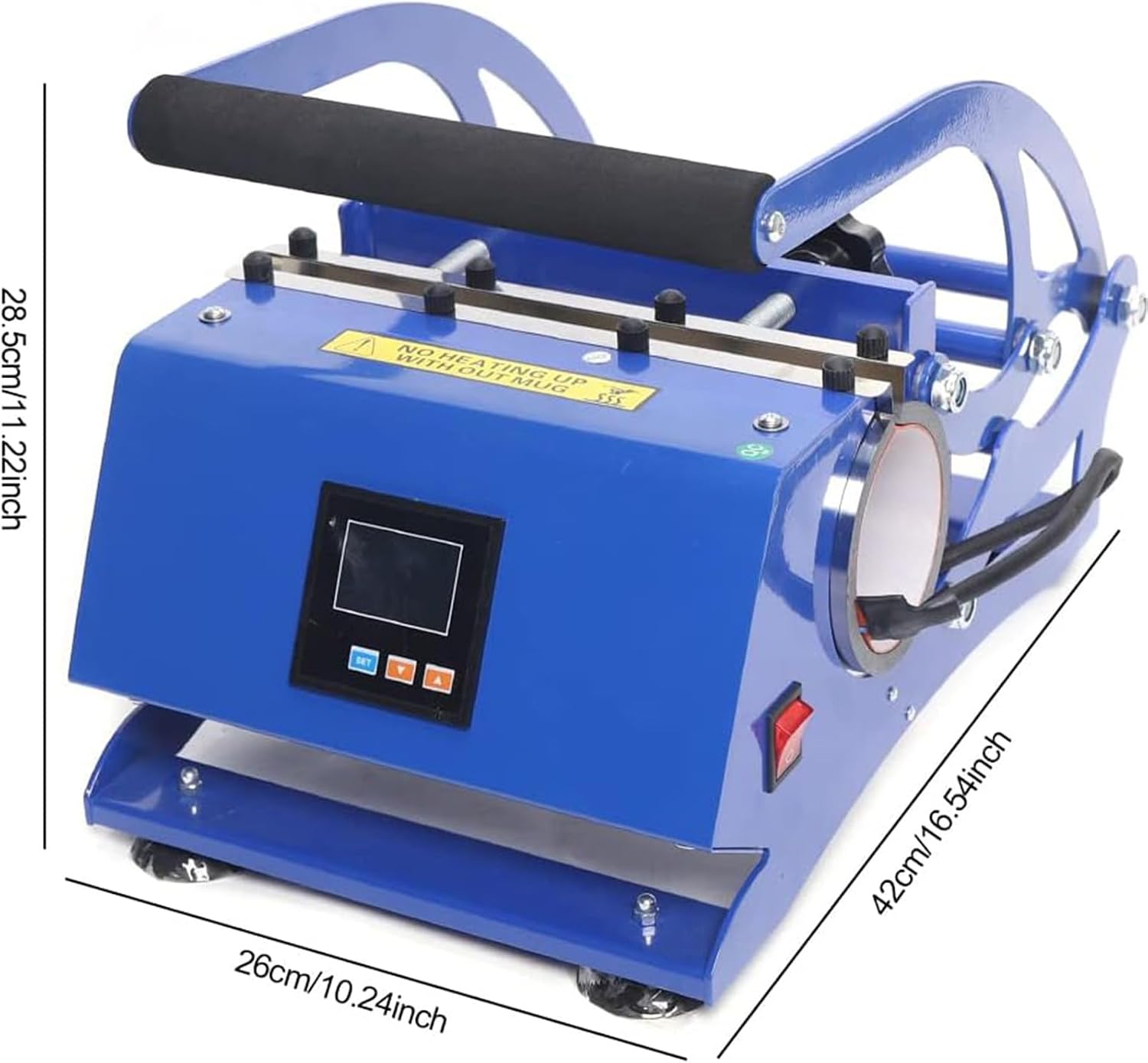 Heat Machine Coffee Mug Press Transfer Sublimation Printing Machine,600w Mug Heat Press Printing Machine Adjustable Temperature,for DIY Coffee Cup