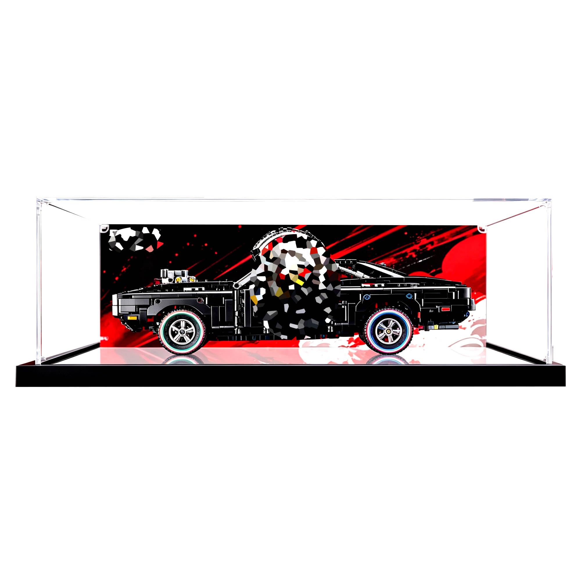 Clear Acrylic Display Case, Fits for Le-go 42231 Sets (Background 1)