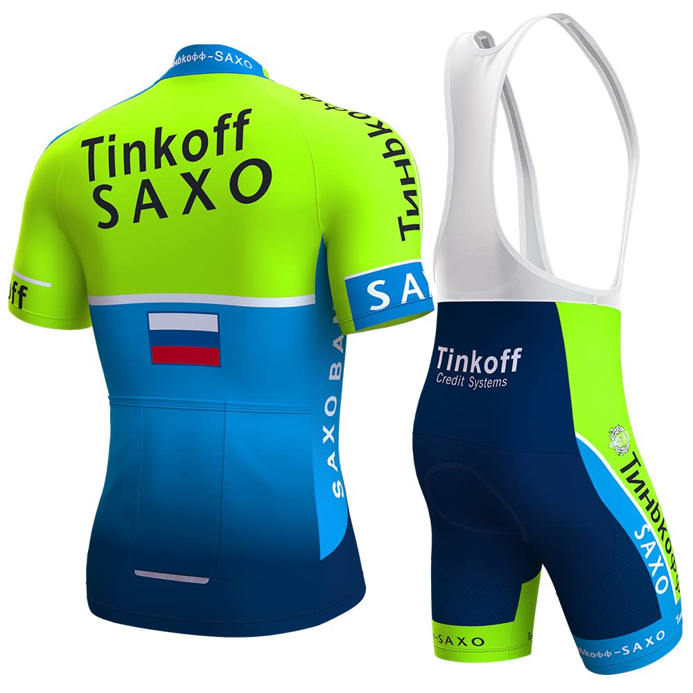 Maillots de Ciclismo de Manga Corta para Hombre Culottes con Acolchado de Gel 3D