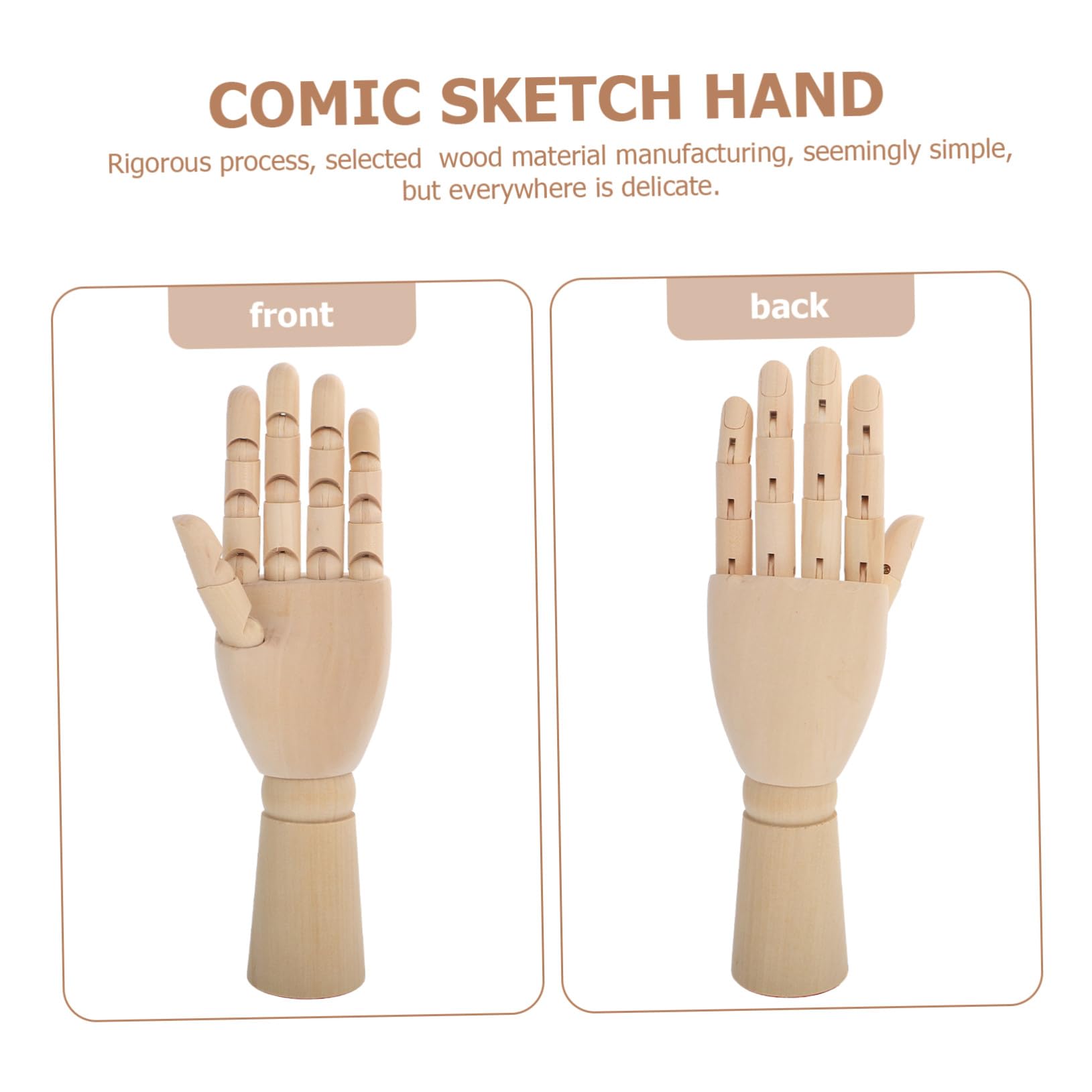 NUOBESTY Bewegliches Handmodell aus Synthetischem Material mit Flexiblen Fingern für Zeichnen und Skizzieren im Büro oder Hause