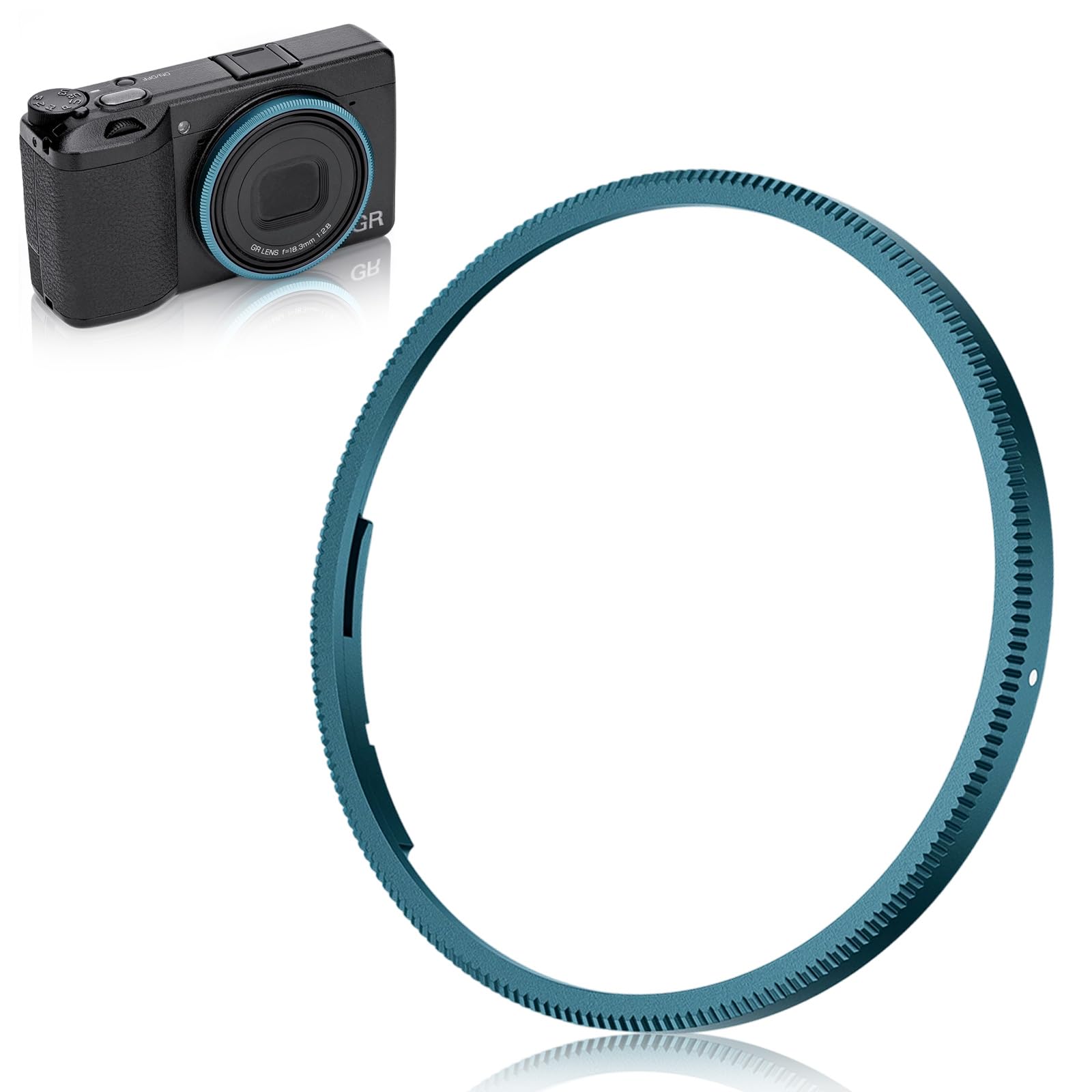Amazon.com: JJC Blue Metal Ring for Ricoh GR IV GRIV GR4 GRIV HDF