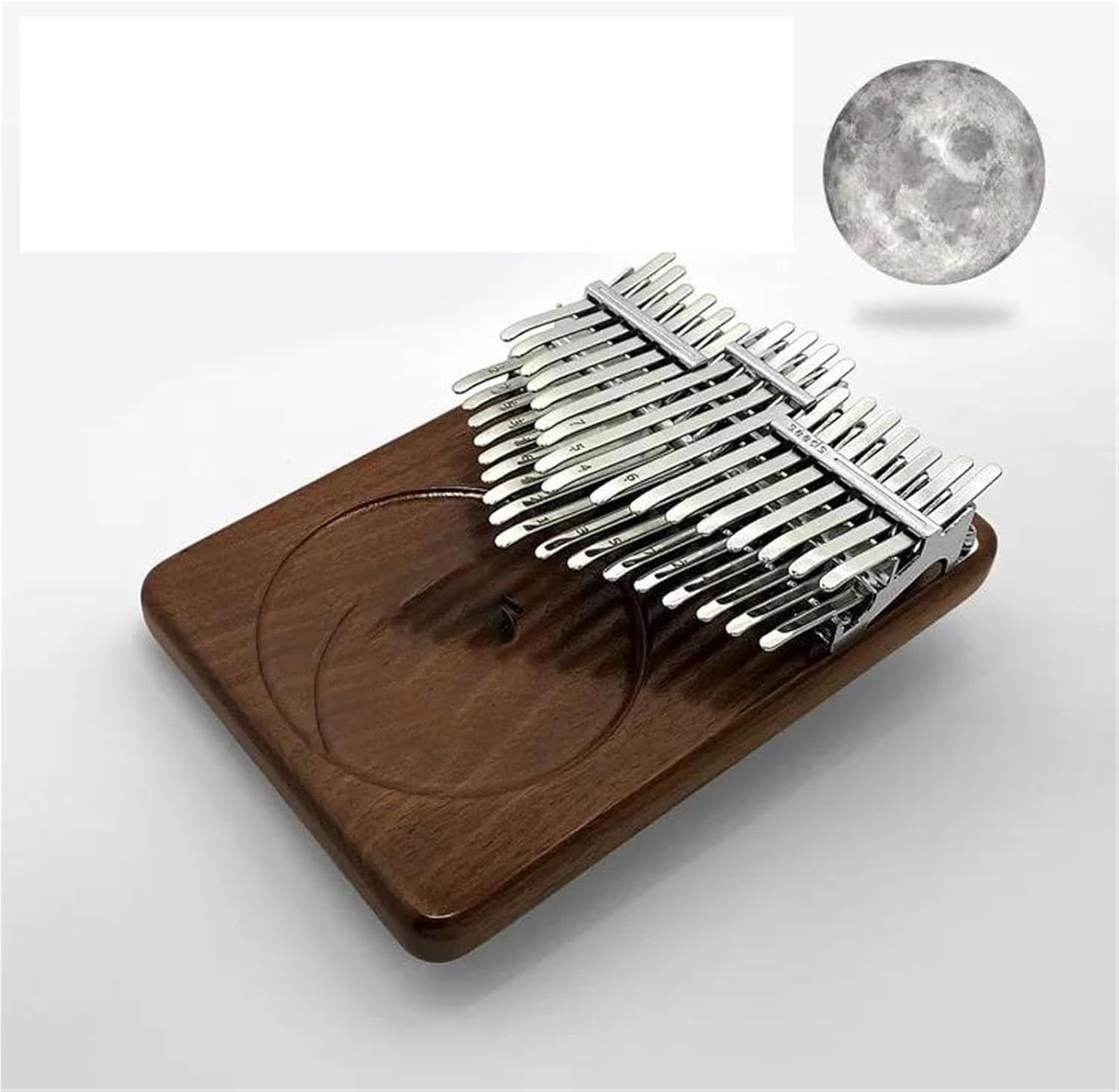 Beginners Kalimba Chromatic Kalimba 34 Key Double Deck In The Key Of C Black Walnut Portable Instrument