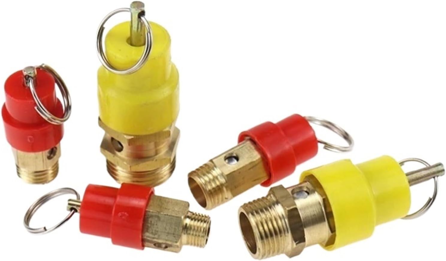 1/8" 1/4'' 3/8" 1/2" BSP 8kg 120Psi Air Compressor Safety Relief Valve Pressure Release Regulator(04)