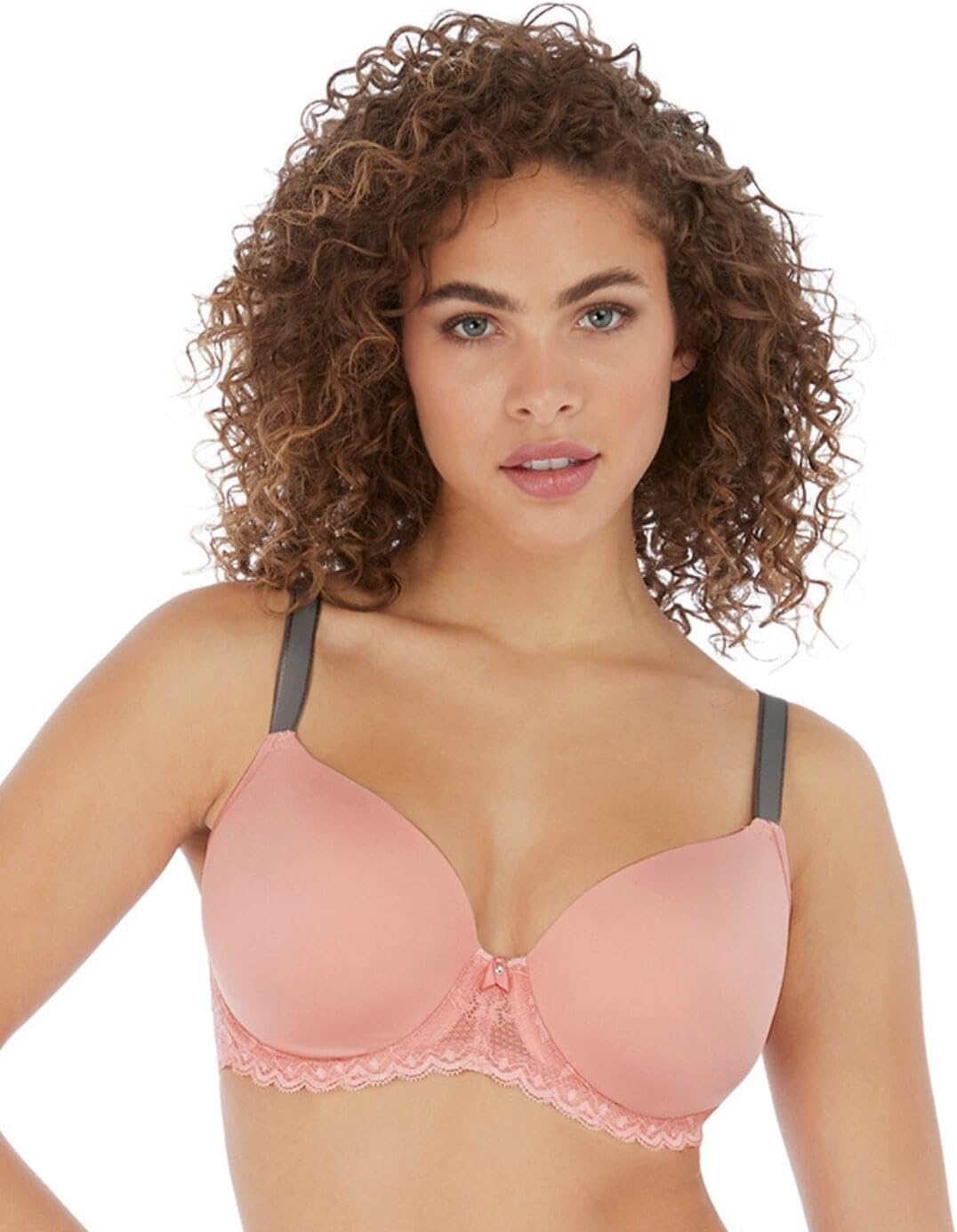 Freya Womens Offbeat Underwire Demi Plunge Molded T-Shirt Bra