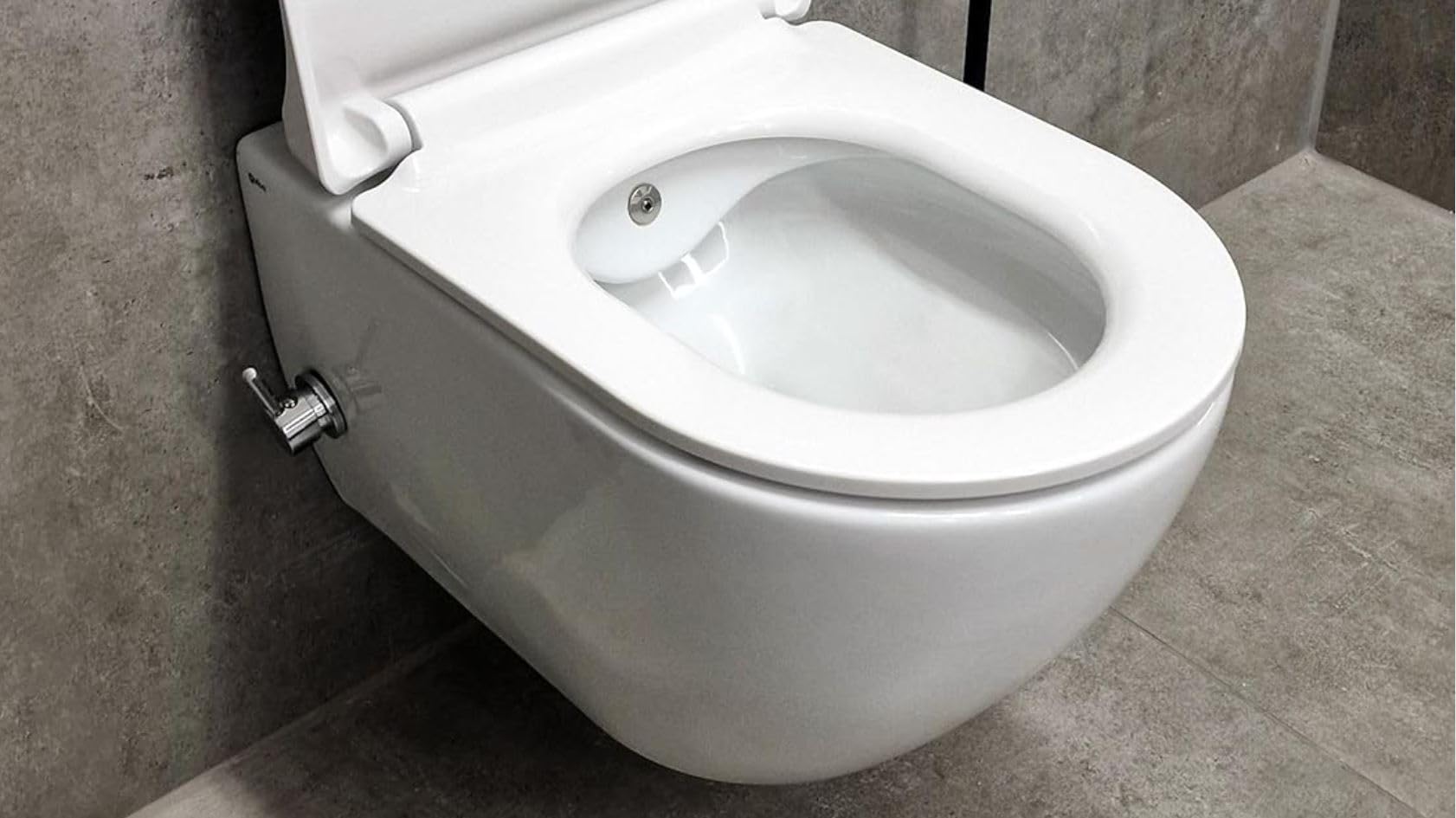 Juego completo de inodoro colgante de pared, función de bidé, juego completo de inodoro, sin bordes, elemento de pared, cisterna, sin bordes, tapa de cierre suave