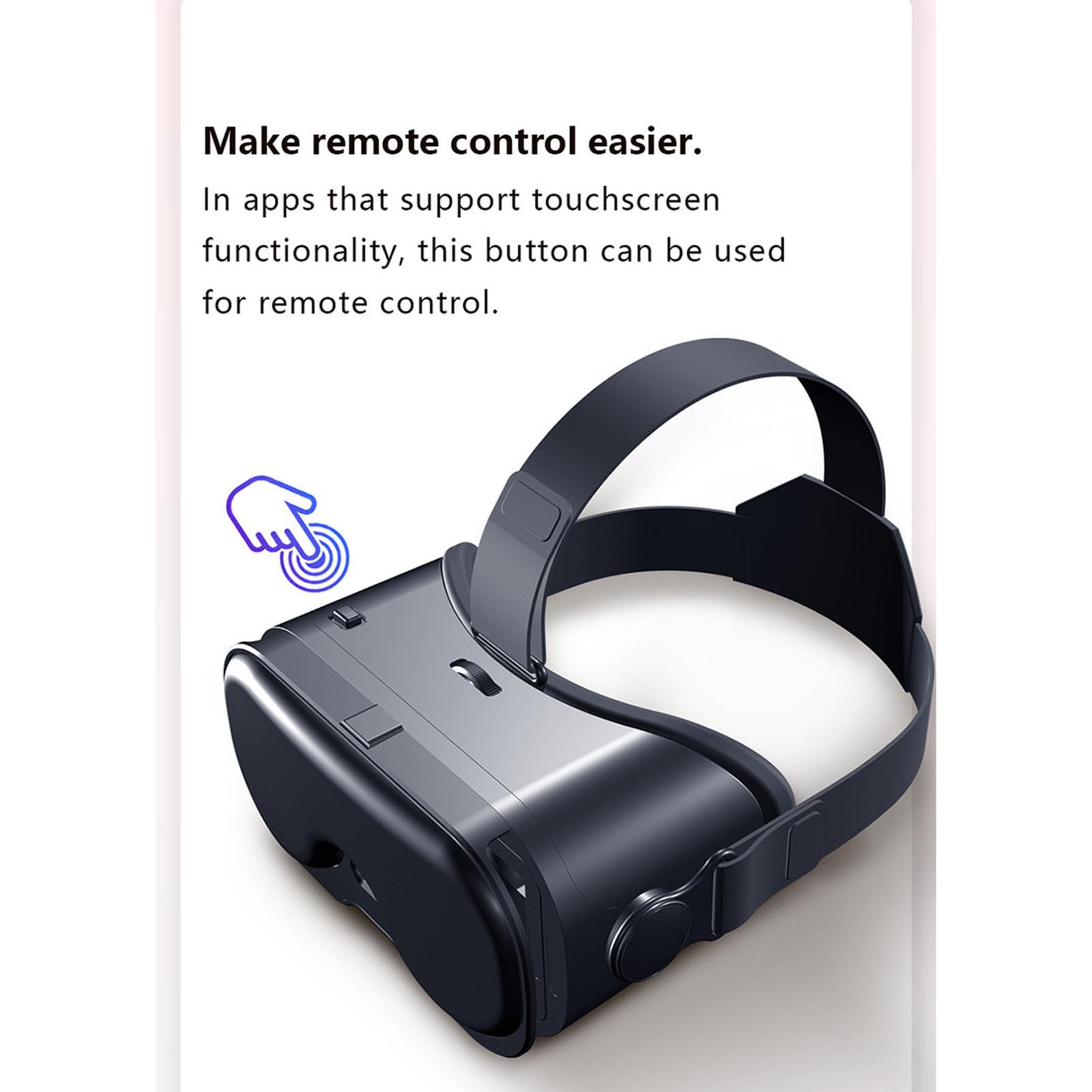 Domary 3D VR Glasses with Controller for IOS and Phones Up to 7" for