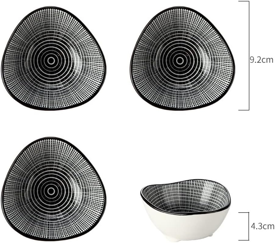 Triangle Dish Japanese Seasoning Ceramic Small Home Hot Pot Dipping