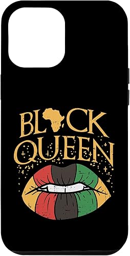 iPhone 14 Plus Black Queen Lip Africa Flag Pride History Afro Women Gift Case