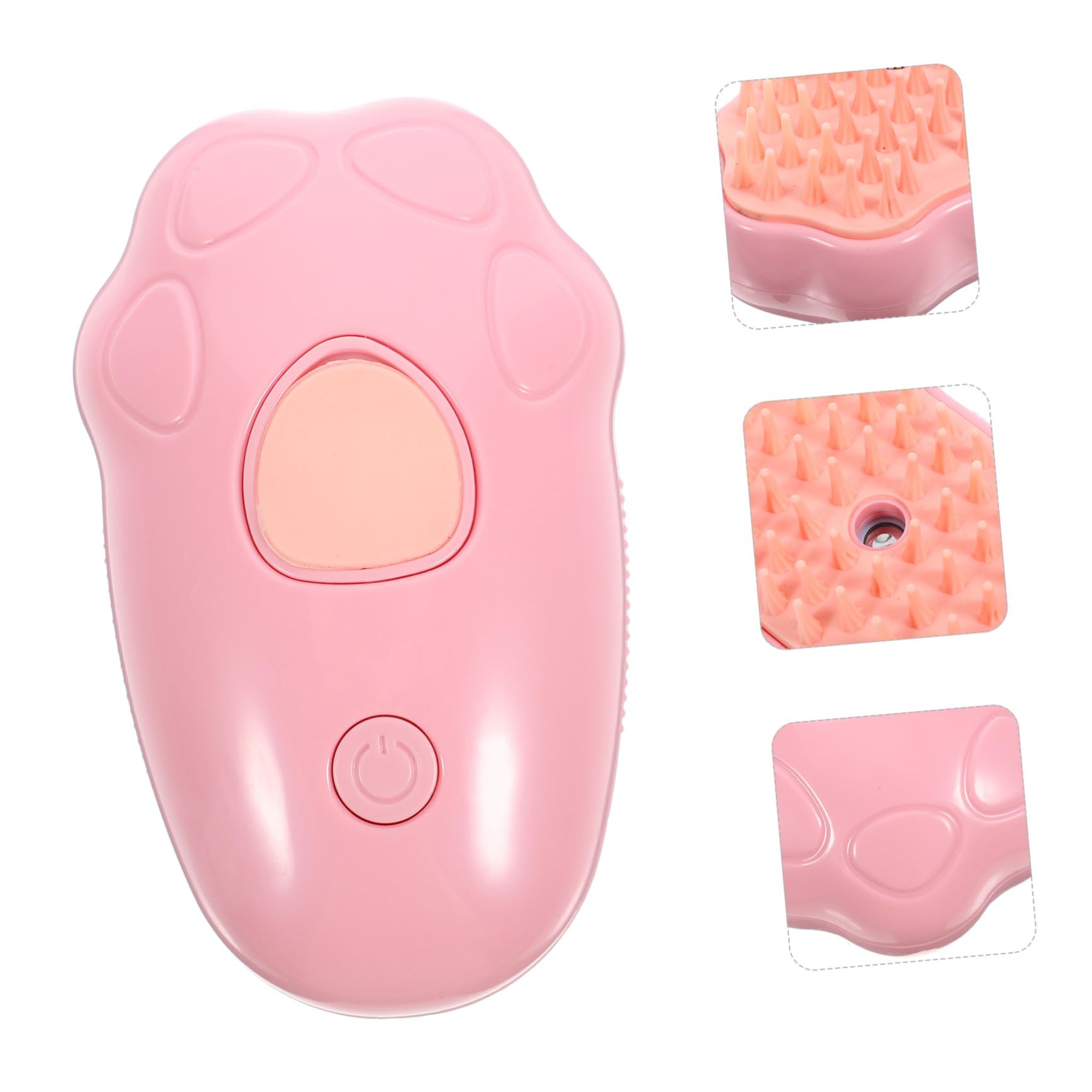 BESPORTBLE 4juegos Cepillo De Vapor Eléctrico Para Mascotas Cepillo De Baño y Para Gatos y Perros Elimina El Pelo Enredado y Masajea