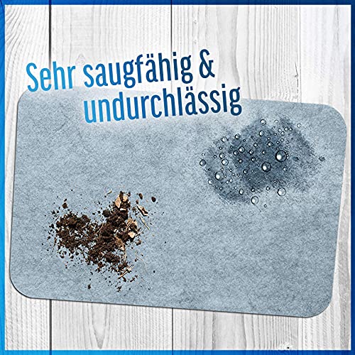 HomeProtect® | Schmutzfangmatte - SUPERDÜNN 2 mm, Selbstklebende Fußmatte, Schuhmatte, Fußabstreifer, Sauberlaufmatte, Montagematte, rutschsicher - waschbar - grau, versch. Grössen (48 x 70)