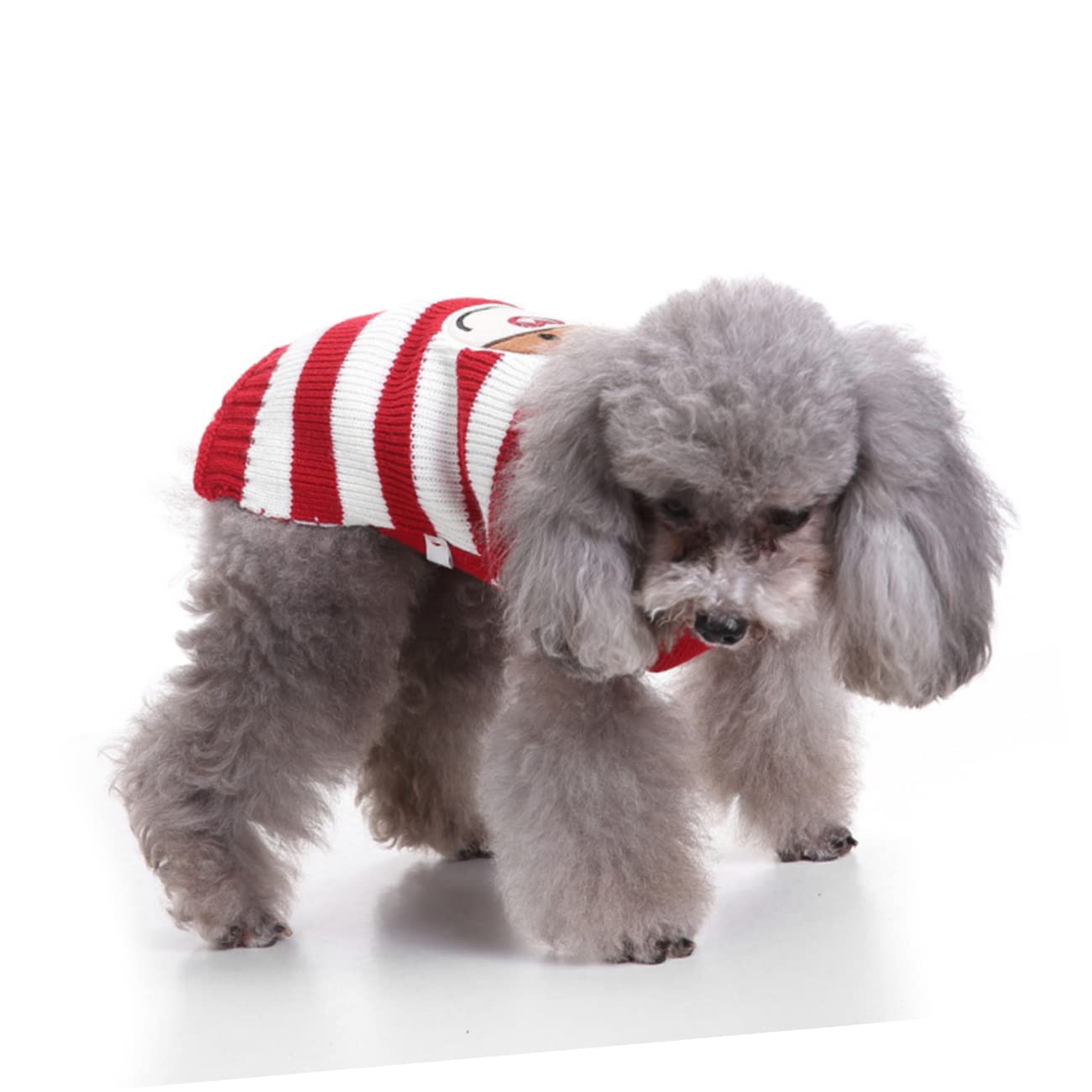 Angoily 3 Pezzi Maglione per Cani di Natale Chic Stampa Maglione per Animali Domestici Cappotto Caldo per Cani