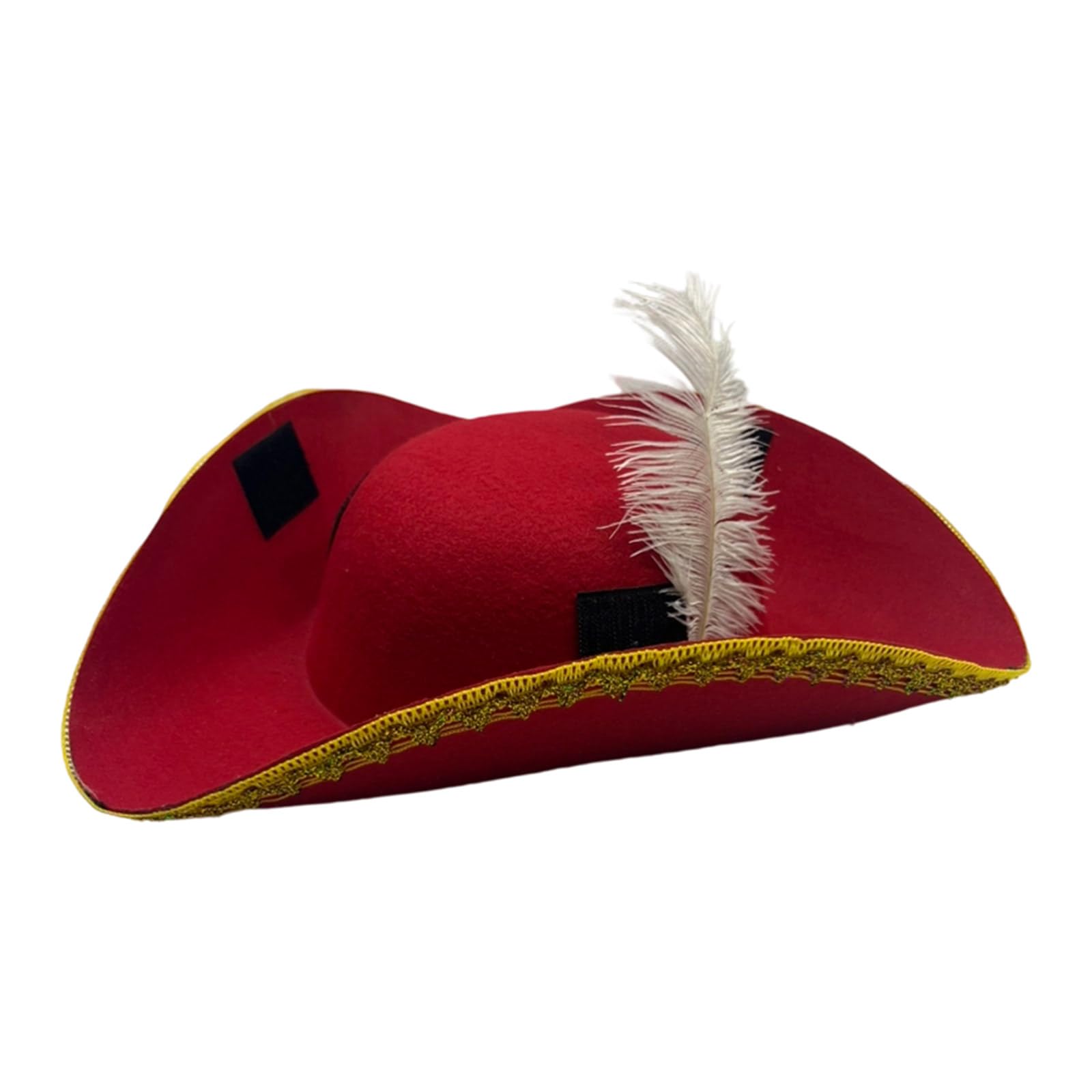 Maxtonser Golden Lace Feathered Pirate Caps for Halloween Parties and Pretend Adventures Perfect for Halloween Dressing & Play