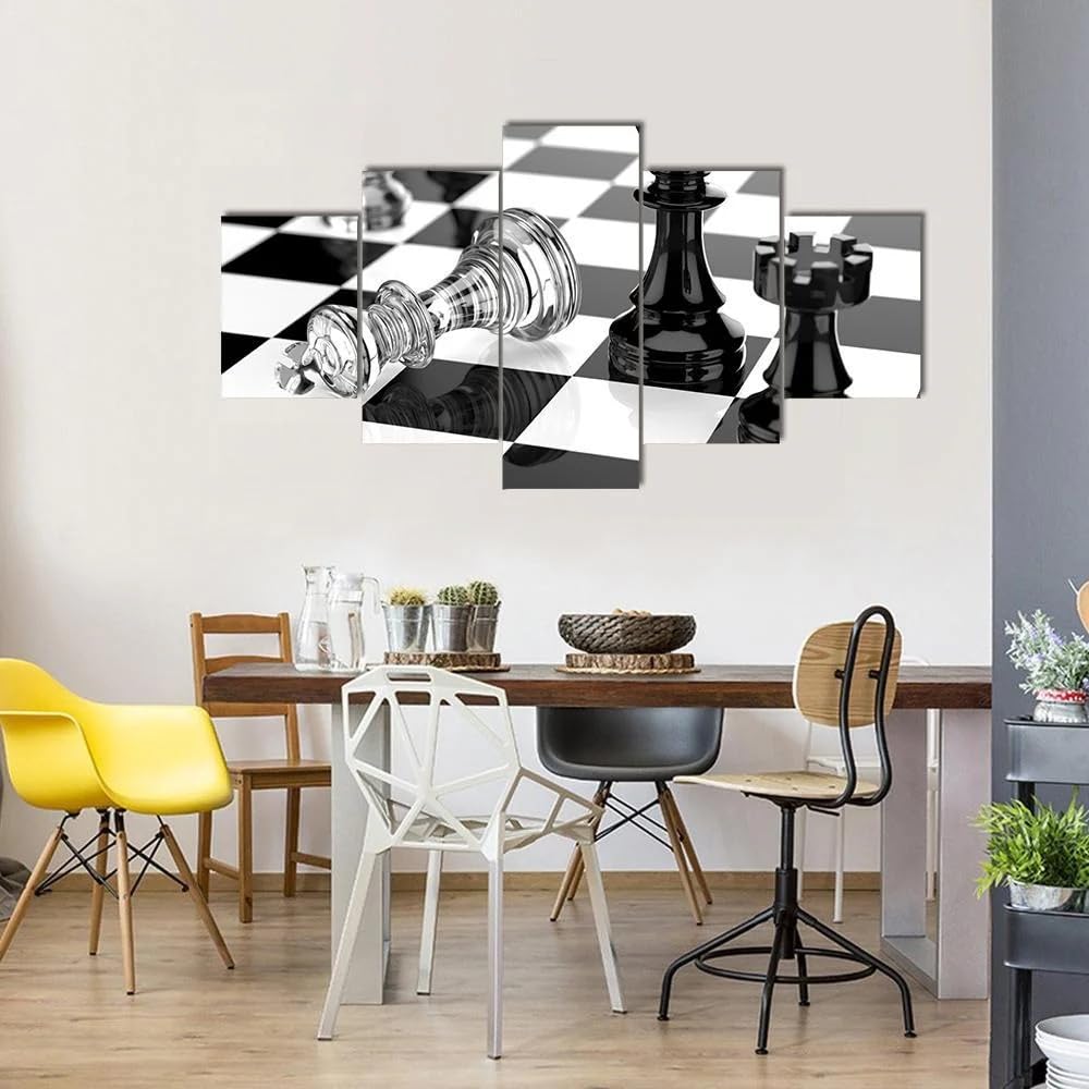 Impression sur toile decoration murale echecs finitions premium - 7