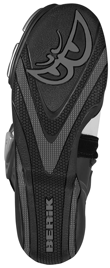 Berik Losail Stivali da moto, nero/bianco, 41