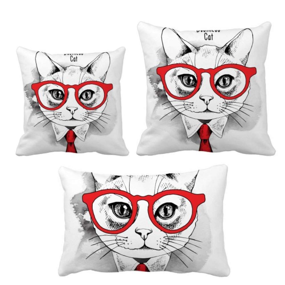 Coussin de protection pour animal domestique motif tête de chat protège-canapé lavable