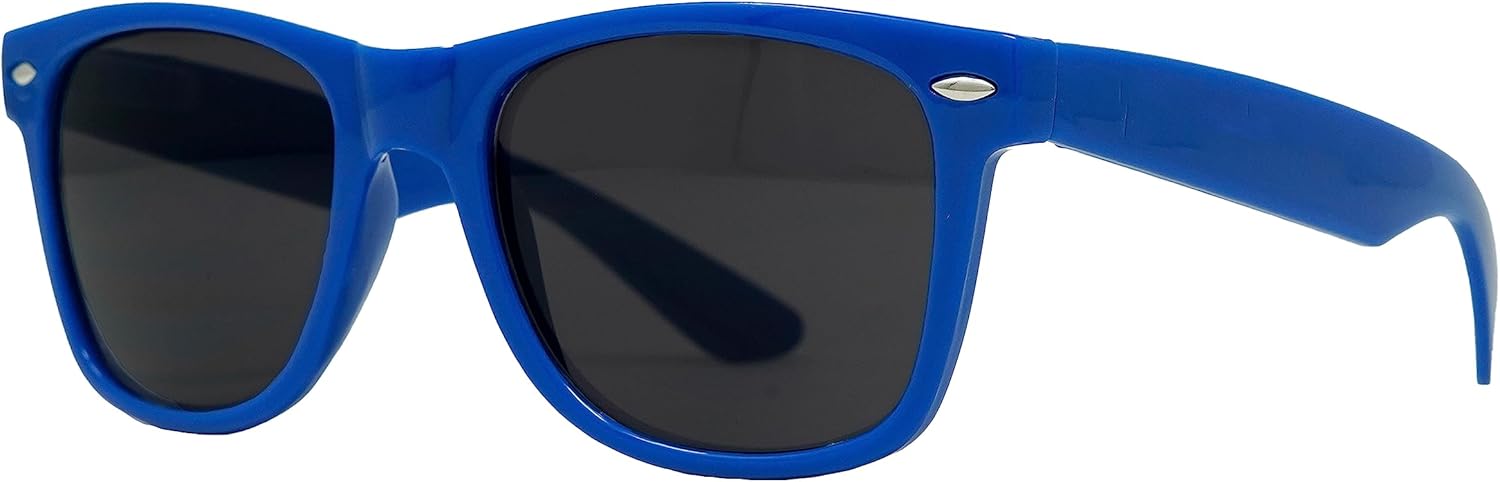 Funky Junque Polarized Retro Sunglasses - UV Protection Classic Unisex Shades - Bachelorette Party, Solid Colors, Value Packs