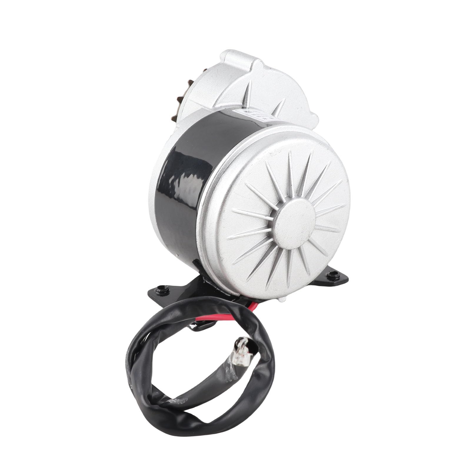 Motor de Engranaje 12V 250W, 2950 Rpm Reducción de Cepillo de CC Motor Eléctrico con 16 Dientes Rodadas para Bicicleta Eléctrica, Scooter, Ciclomotor, ATV