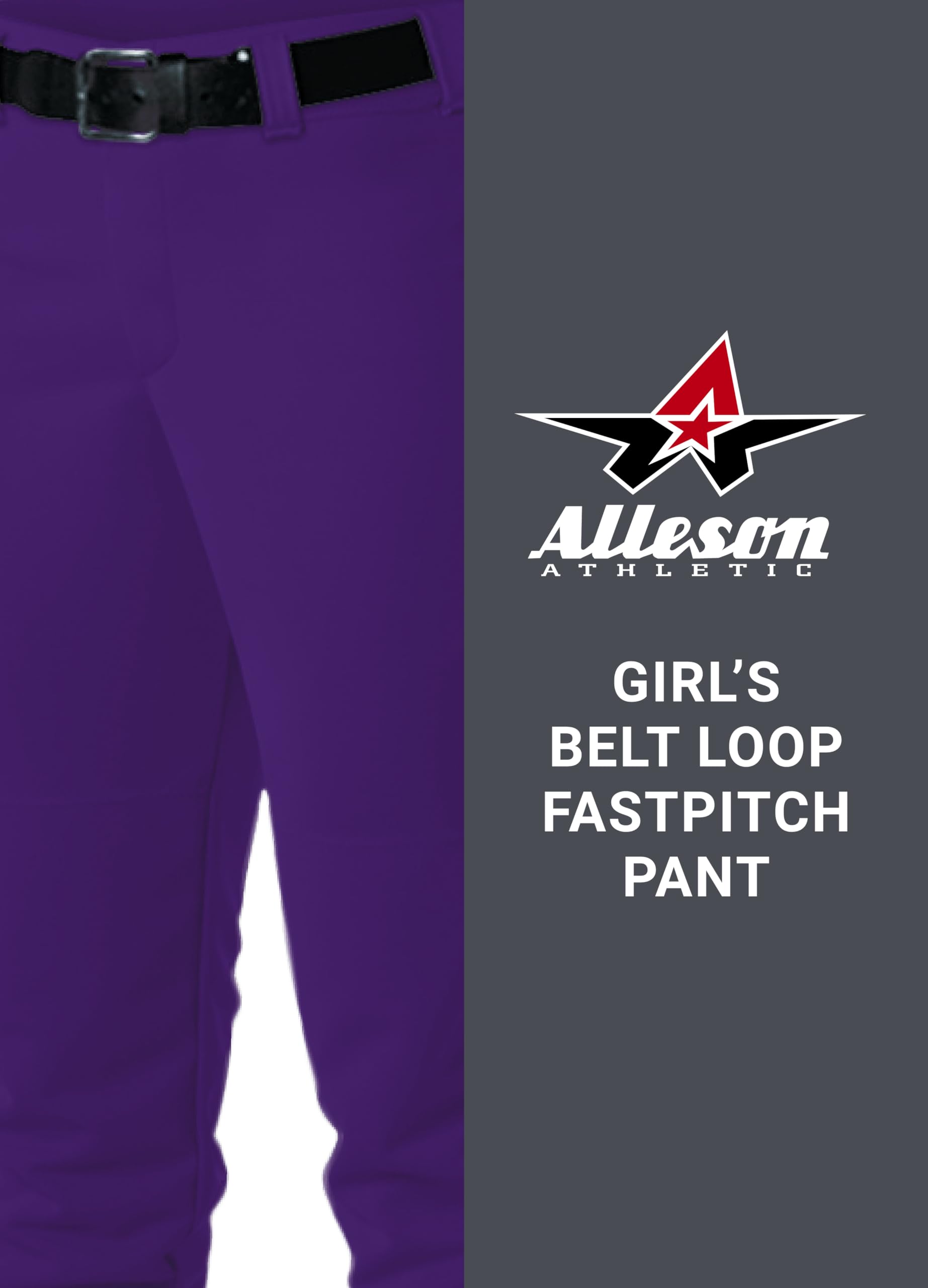 Alleson Athletic Pantalon à Boucle de Ceinture de Softball pour Filles athlétiques