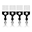 4Pcs Afro Picks Metal Hair Combs, Steel Teeth Hair Pick for Curly, Coily, Natural Hair, Detangling, Styling Comb for Men Women (Black)
