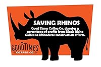 Vista 6 de Black Rhino Arabica Coffee Espresso tostado oscuro, molido medio, artesano de lotes pequeños, 12 onzas (paquete de 1)