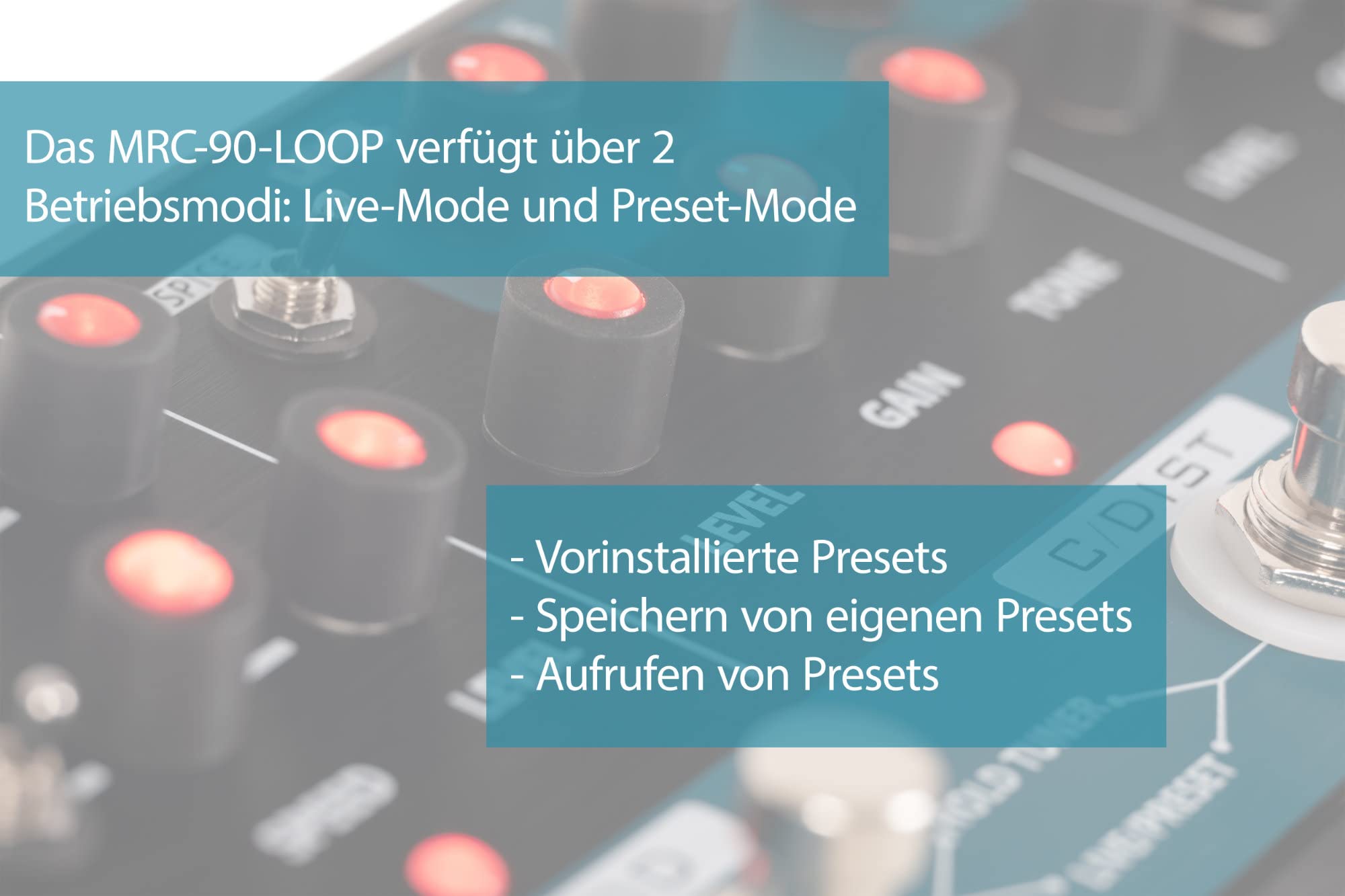 Rocktile MRC-90-LOOP Board multi effetto per chitarra