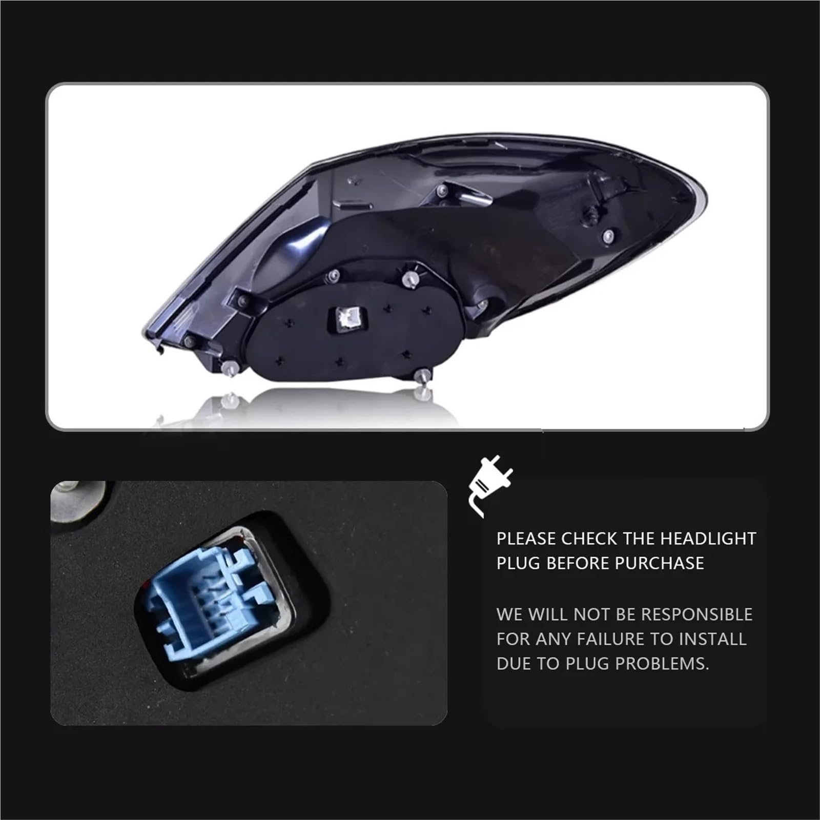 Zestaw reflektorów Head Lamp Do klasy C W205 2014-2020 Lampa tylna Światła Do jazdy dziennej Światła samochodowe Światła samochodowe(A)