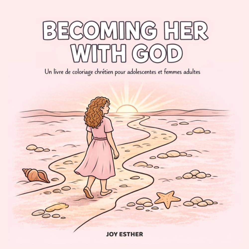 Becoming Her with God: Livre de coloriage chrétien cosy pour femmes