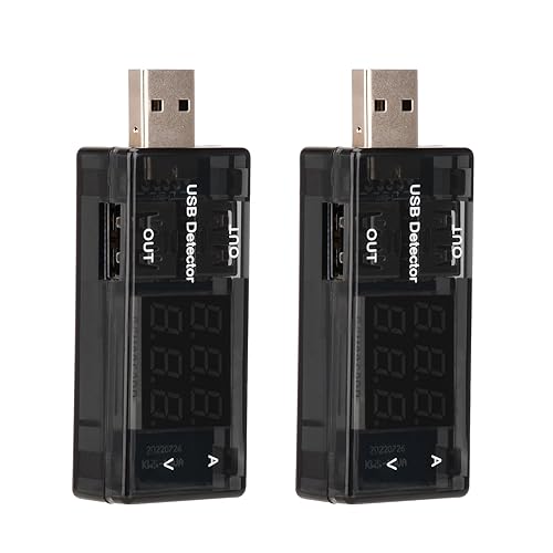 Miniatura 4 de Medidor USB LCD DC Digital Azul y Rojo Voltaje de corriente Medidor - Probador multifunción Amperímetro y Voltímetro