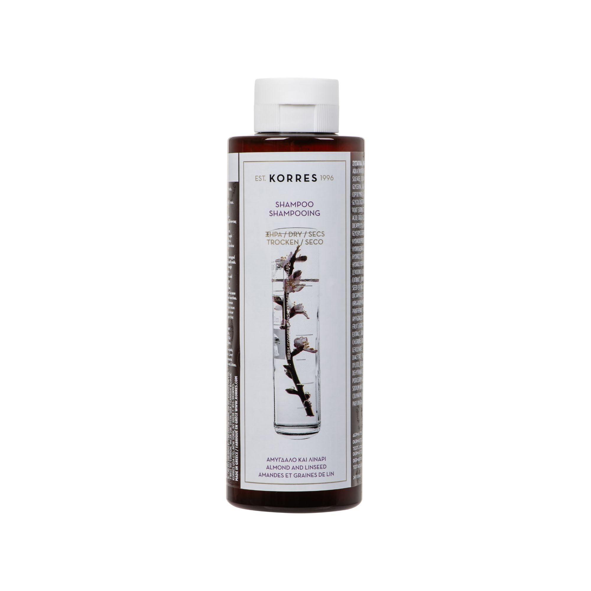 KORRES Shampoo Almond and Linseed for Dry/Damaged Hair 250 ml
