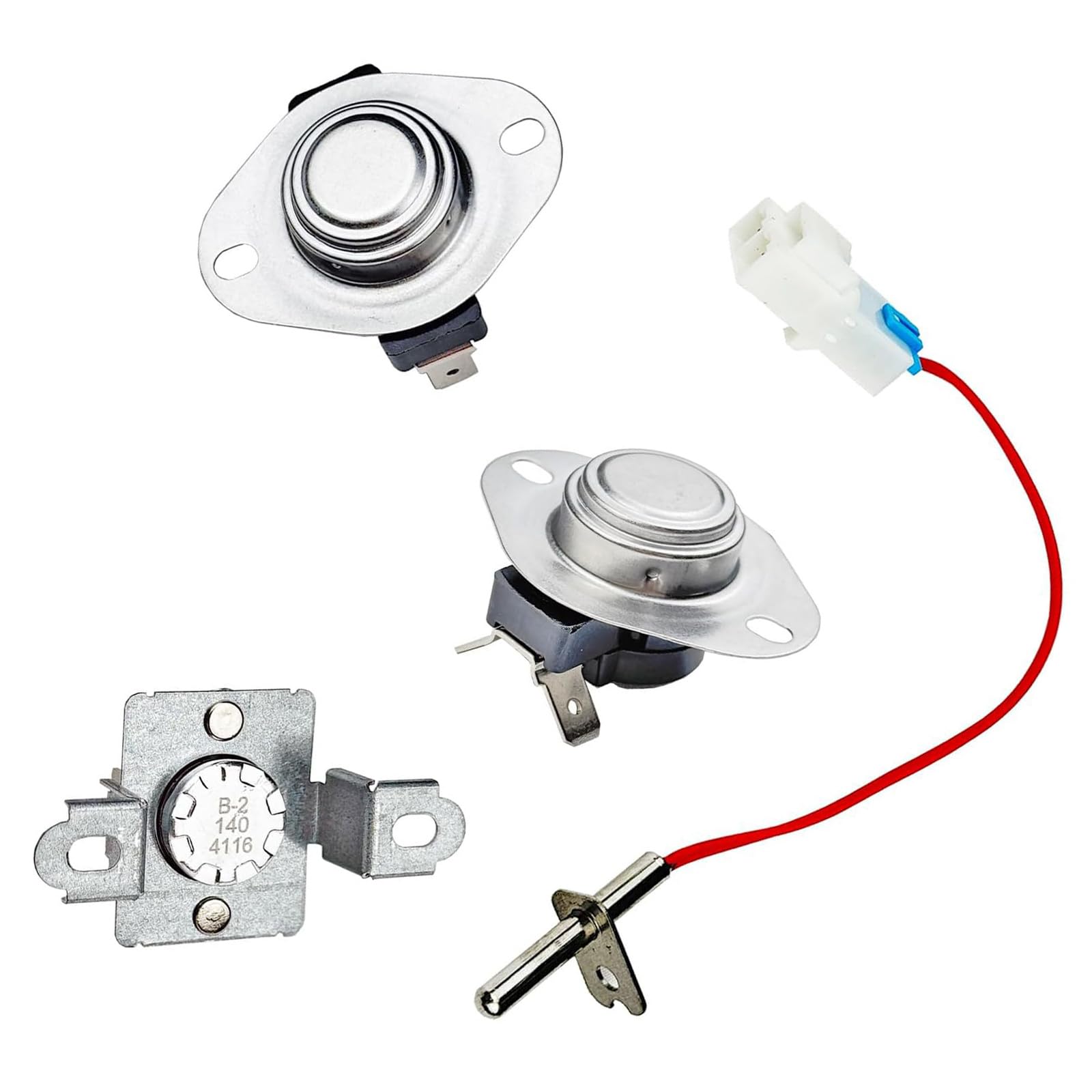 Uqezagpa Multicolor Comprehensive Appliance Part Group Includes Thermal Protector Adjuster And Measure For Clothing Drying Corrections Dryer Maintenance Set
