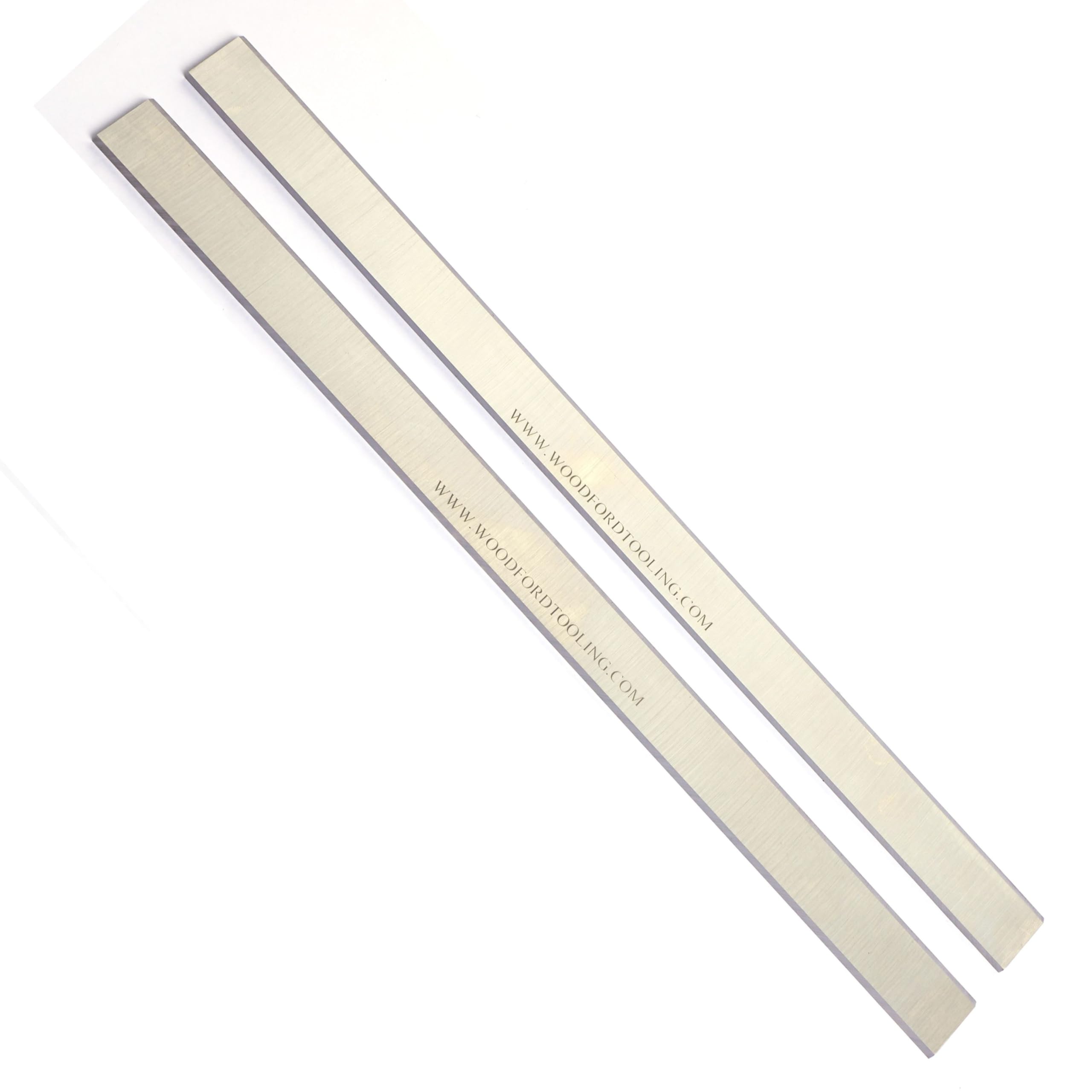Cuchillas cepilladoras de acero HSS T1, dureza 63 Rc, grado premium, certificado ISO, 25% más de tiempo de funcionamiento, juego de 2