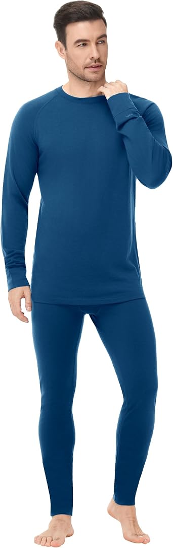 Men's 100% Merino Wool Base Layer Set - Active Thermal Underwear