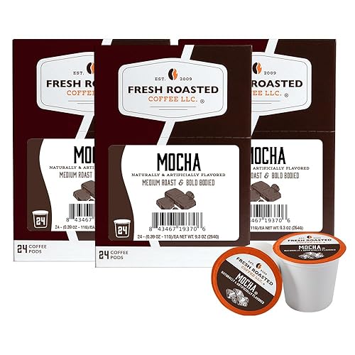 Miniatura 650 de Fresh Roasted Coffee, Peaberry de Tanzania, tostado ligero, Kosher, compatible con K-Cup, 24 cápsulas