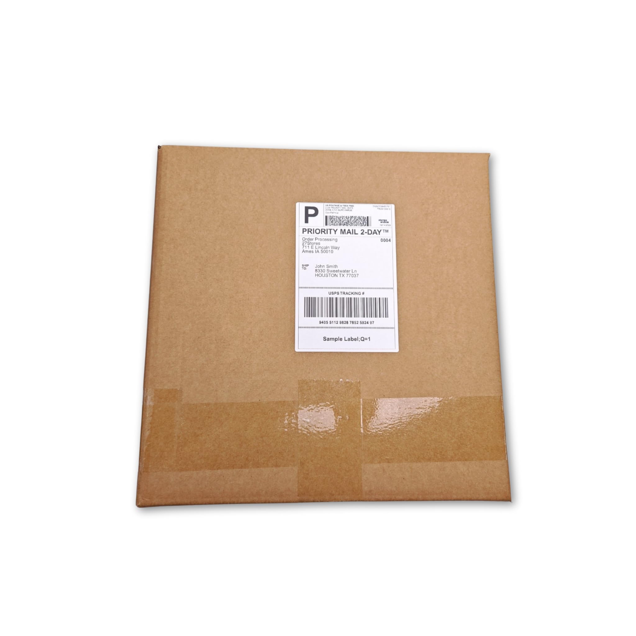 Fanfold - Etichette termiche dirette per spedizioni, 4 x 6 (100 x 150 mm), 2 pile | 4000 etichette