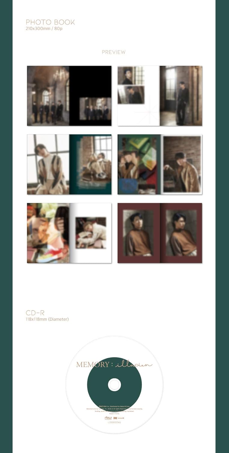 RBW Entertainment ONEWE - Memory : Illusion (1st Single Album) Album+Folded Poster+Extra Photoacards Set