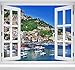 adesivo da parete Costiera Amalfitana ItalyDesign (BH) Adesivo da parete decorazionemuraleffettofinestra wallwall stickersticker M 150 * 105cm