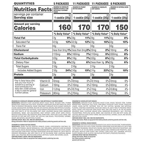 Grandma's Expect More Homestyle Cookies Variety Pack 2.5 oz, 33-count