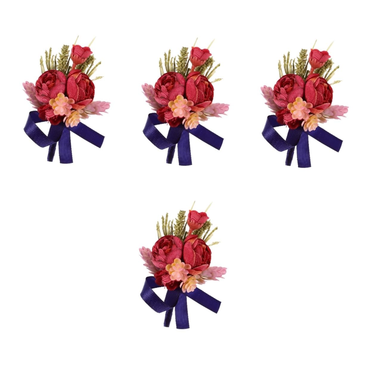 SHERCHPRY Braut Corsage Hochzeit Korsage Die Braut Ansteckblume Bräutigam Rose Ansteckblume Mädchen Männer Ansteckblume Bräute Künstlich Braut- Brautjungfer Polyester