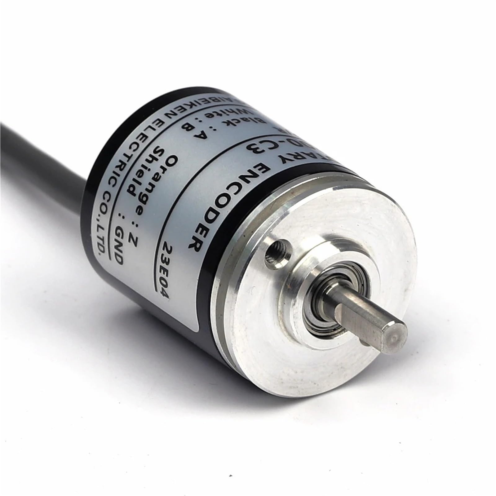 Codificador incremental rotatorio de 25 mm E6A2 con eje sólido de 4 mm y magnetoelectricidad.(1024 PPR,Magneto Electric,Complementary Output)