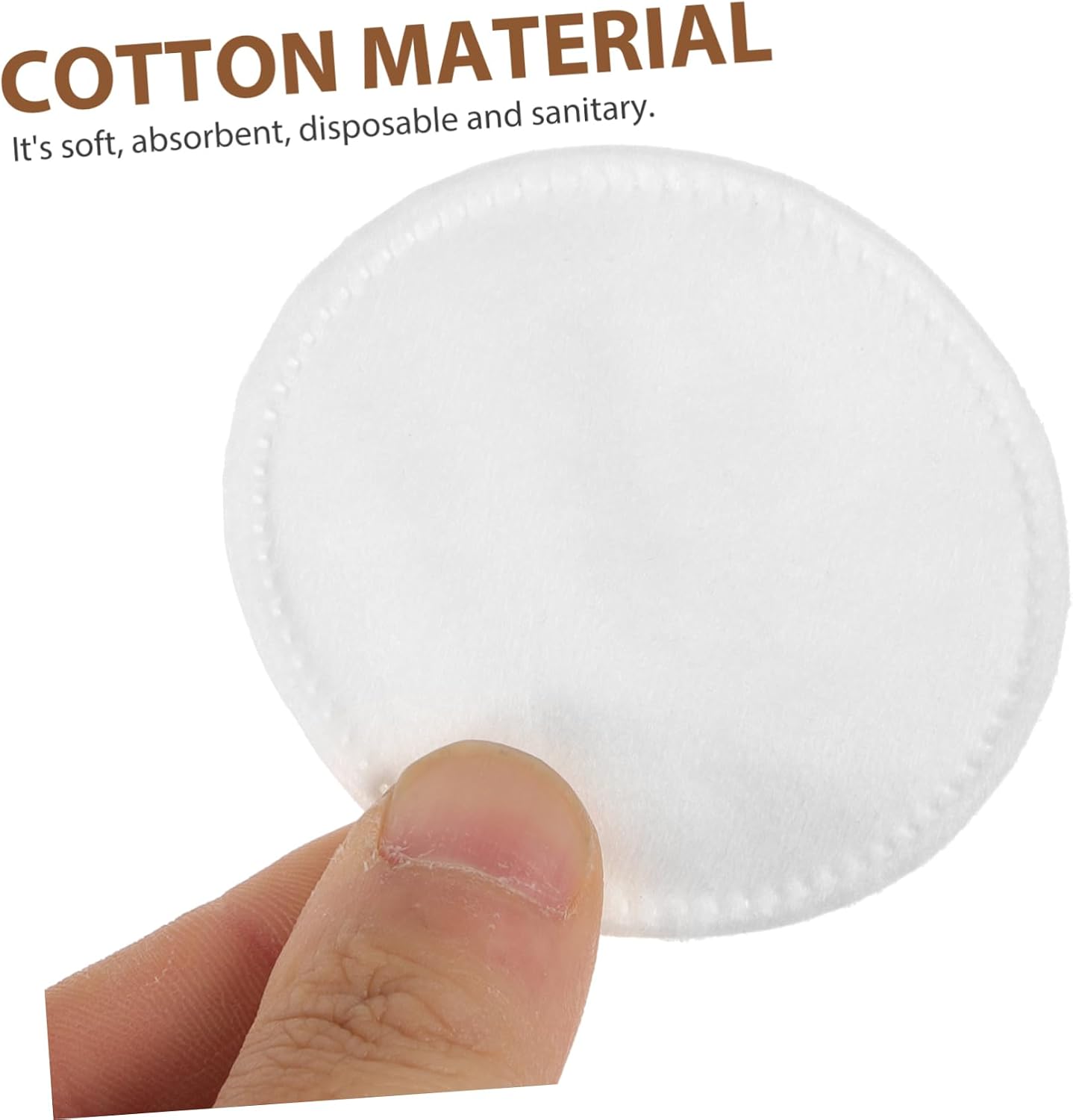 Ipetboom 600pcs Facial Makeup Remover Pads Cotton Rounds for Face Non-irritating Odorless for Skincare