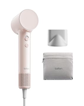 Laifen Air 15 x Fast Drying Ionic Hair Dryer for Travel, Palm-Sized, Pink