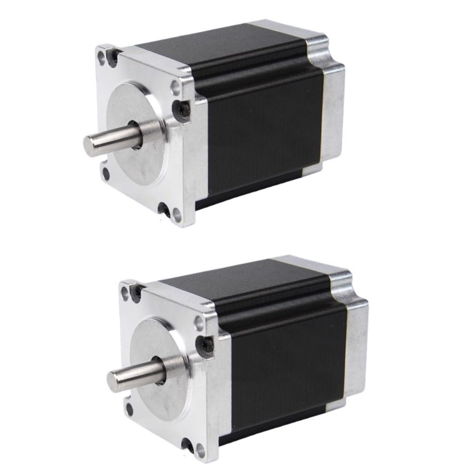 GTPBAO sterownik sterownika 2 szt. 57 x 76 mm silnik krokowy 2 fazy 4 przewody 57 mm hybrydowy silnik krokowy .8 2.8A 3.2V 1.89N.m 18.9kgf.cm Nema 23 silnik krokowy maszyna CNC